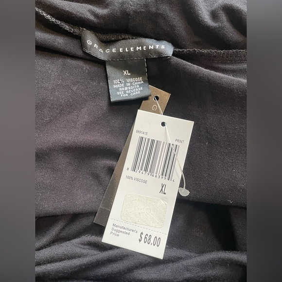 Grace Elements Animal Print Viscose Dress Women’s XL‎ NWT - Picture 2 of 3